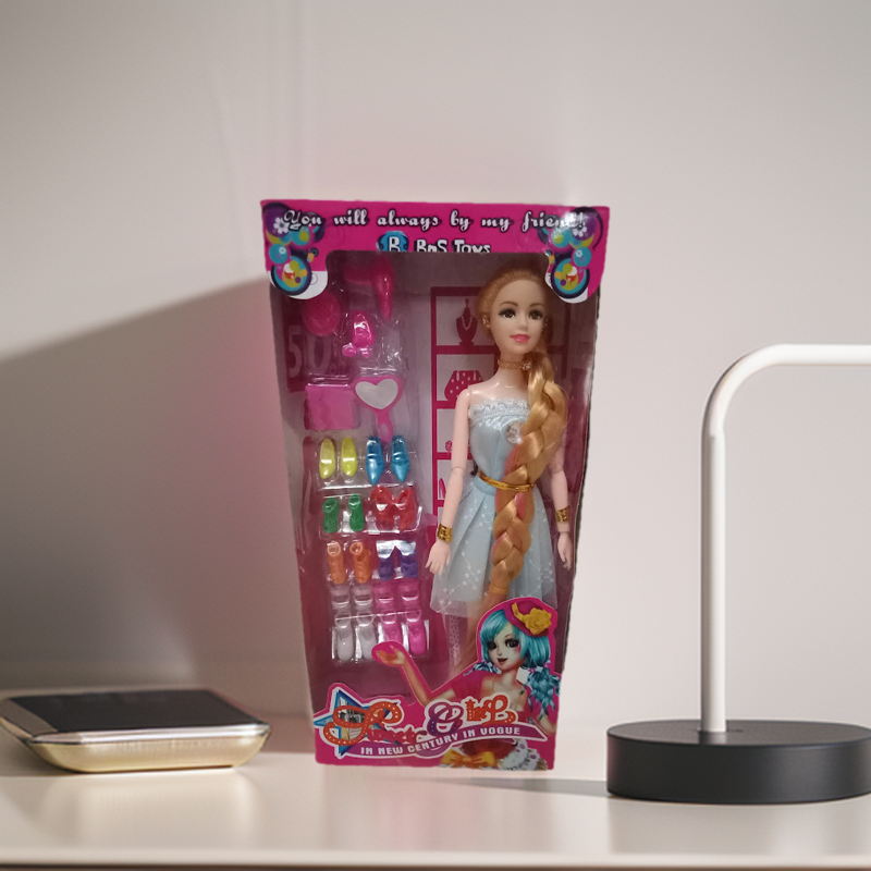 Beautiful Barbie Doll with Trendy Shoe Collection. 