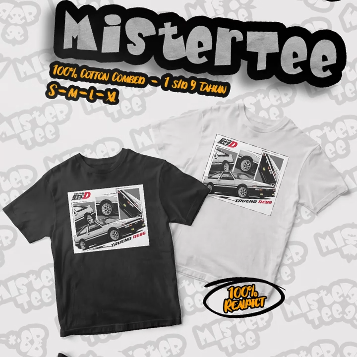 MisterTee Baju Kaos Anak Premium Distro Mobil Otomotif Drift JDM Toyota AE86 Laki-Laki & Perempuan Cotton Combed 1-9 Tahun (MT39)