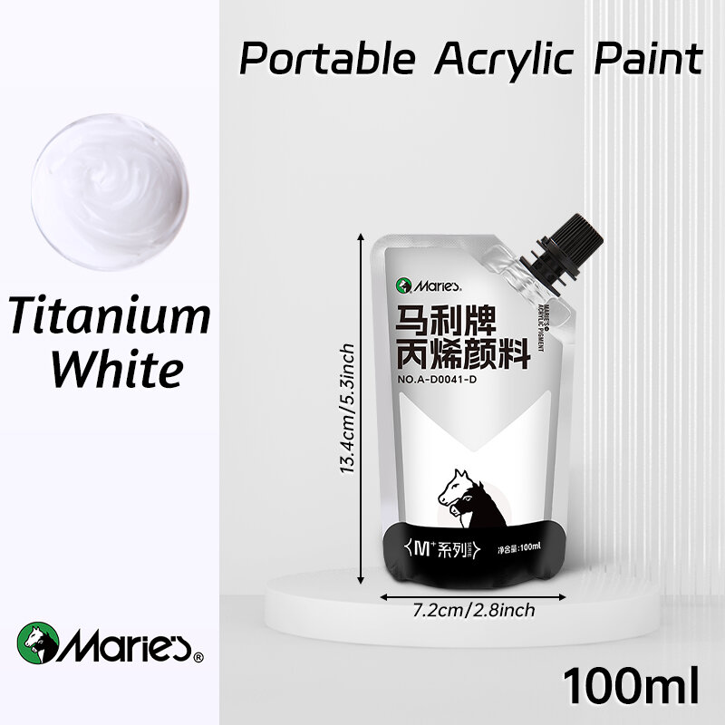 100ml Maries Acrylic PaintAssorted ColorsWaterproofPigments for DIY CraftRockWoodProfessional Pigments for AdultsArtists