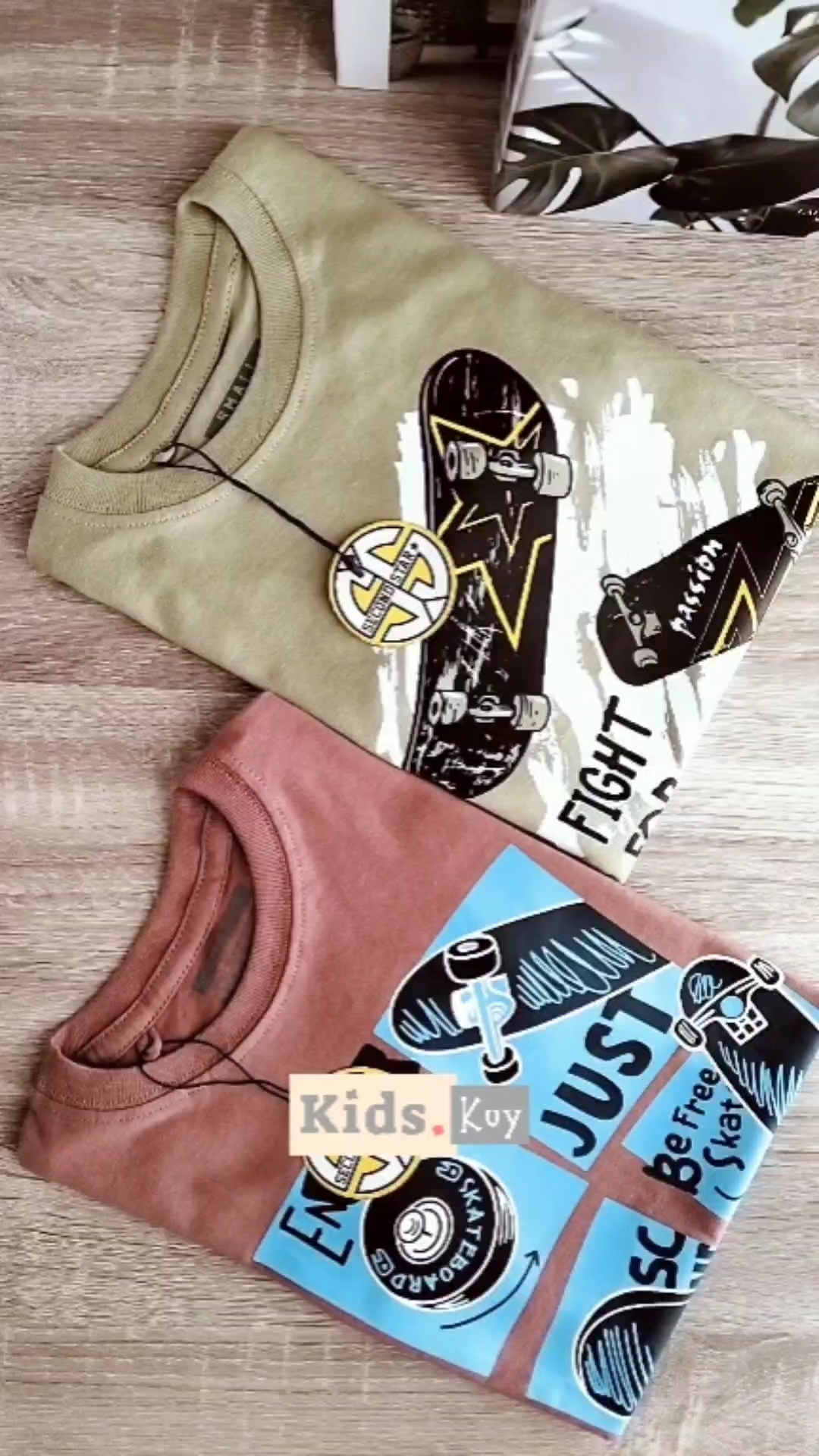 KIDS.KUY Kaos Distro Anak Unisex Premium Usia 1-12 Tahun Motif Skateboard Secondstar