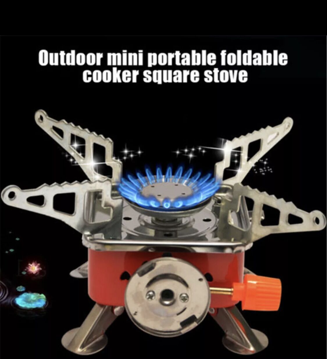 Outdoor Mini Camping Gas Stove Folding Butane Burner Picnic Backpacking  Stove Stainless Steel Cooker Adjustable Flame | Lazada Singapore
