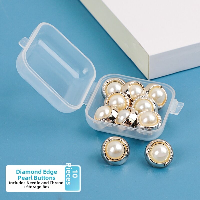 High-End Pearl Button Decorative Shirt Buttons for All-Match Clothing Top Quality Plastic Fabric Accessories from Zhejiang