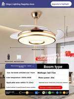 Chigo | Invisible Fan Light Modern Simple Home Ceiling Fan Light