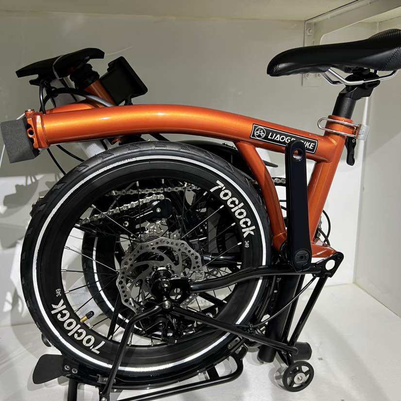 Liaoge D9 trifold bike disc brake 16” 20” external 9 speed Chromoly Steel frame compact folding · v5