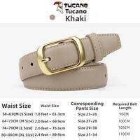 Tucano | New Fashionable Genuine Leather Belt with Pin Buckle for Jeans