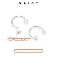 DAISY DREAM | Titanium Ear Studs for Ear Piercing Anti-Fall Screw Super Sparkling Earrings Sleeping Friendly Ear Jewelry