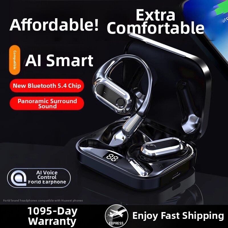 MOON JUNE | Wireless Open-ear Bone Conduction Bluetooth Headphones