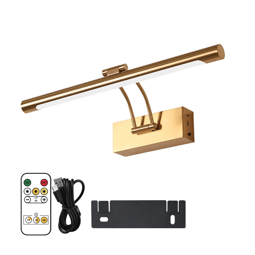 Wall Lamp Usb Rechargeable 4400mAh 5V LED Wall Lights Wireless Picture Light with Remote Control Home Bedroom Decoration
