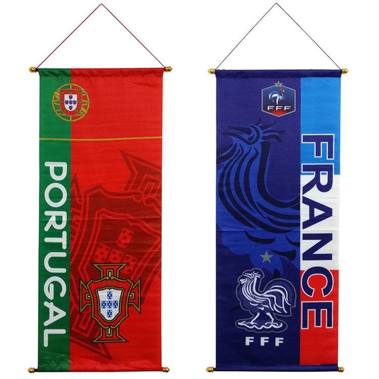 Football Fans Decorative Flags Posters Barcelona Real Madrid AC Milan World Cup Bar Team Banner Hanging Flags for Fans. 