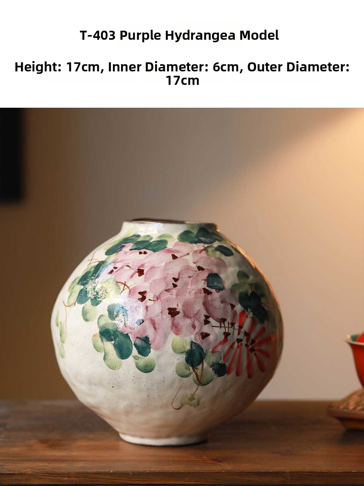 LANLIN | New Chinese Style Hand-painted Ceramic Flower Vase
