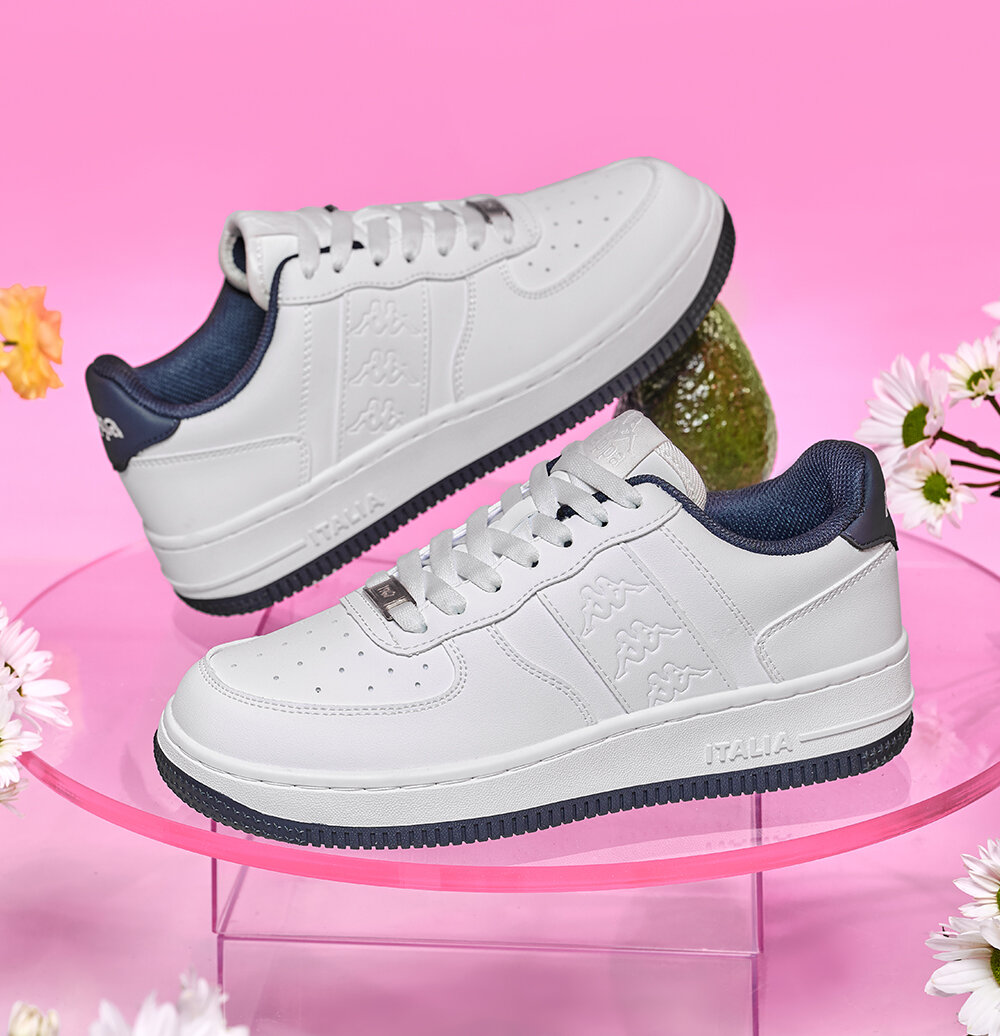 Scarpe casual da donna Kappa 2025 Estate New Style Retro Sneakers sportive con fondo spesso alzato versatili e piatte con punta tonda