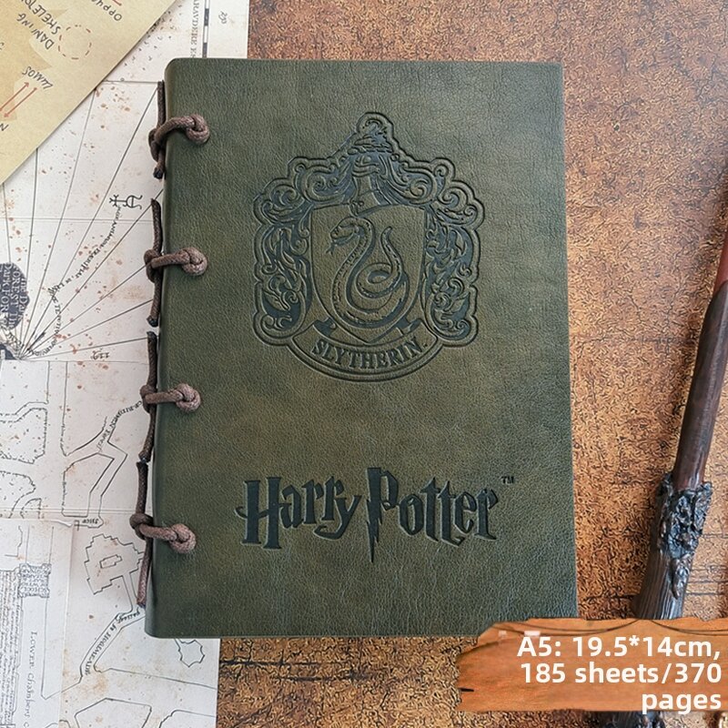 Harry Potter Slytherin Theme Antique Parchment Diary Book