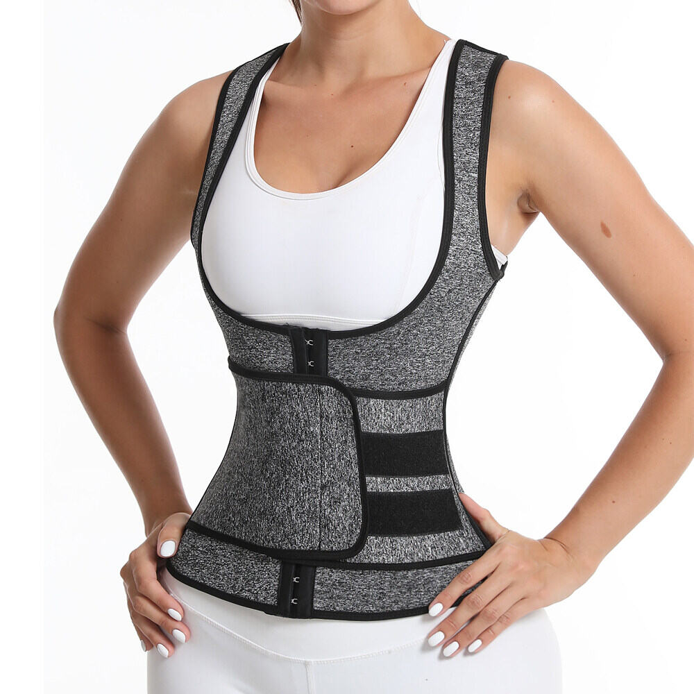 Women's Bodysuit Waist Trainer Weight Loss Bodysuit Abdominal Control Buckle Waist Strap Tight Chest