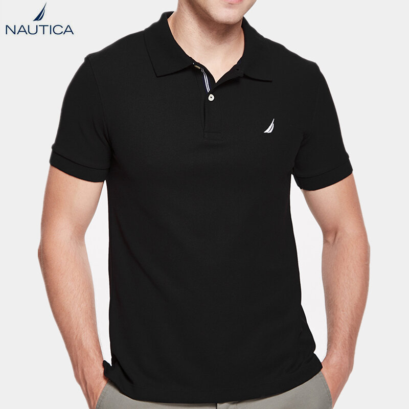 black and white nautica shirt