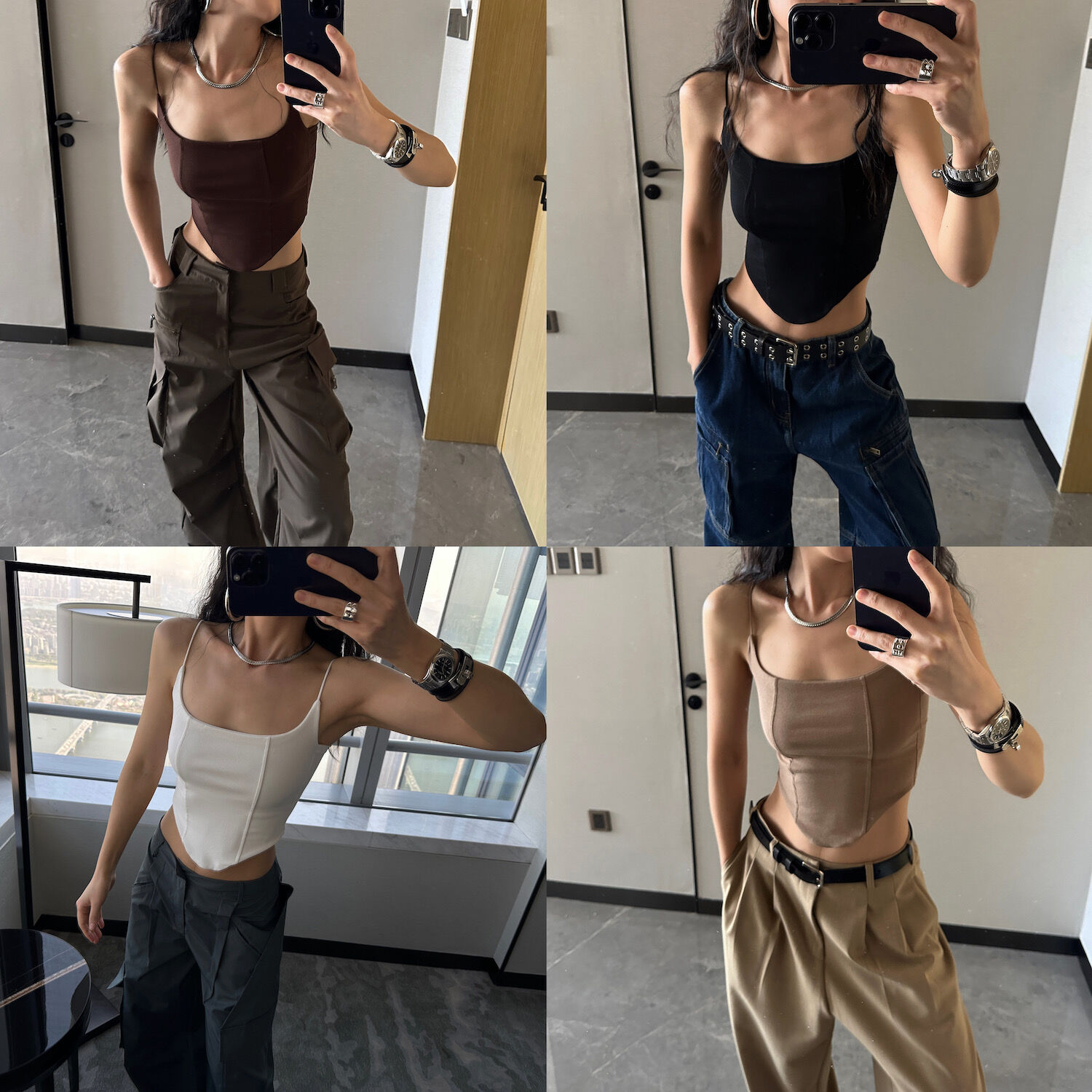 DQSTORE Jeanshose für Damen mit hoher Taille und weitem Bein, hellfarbiges Baumwollmaterial, Frühlings- und Sommersaison, ideal für Geburtstagsfeiern von 18-24