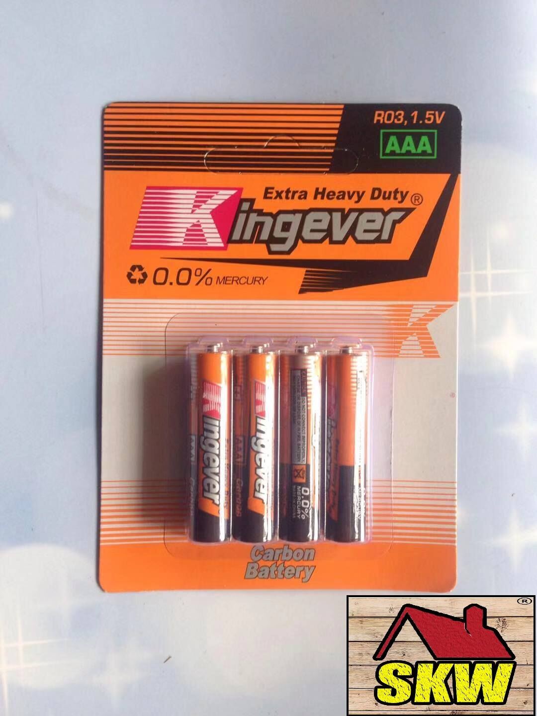 Extra Heavy Duty AA/AAA Carbon Batteries, 4 Pack