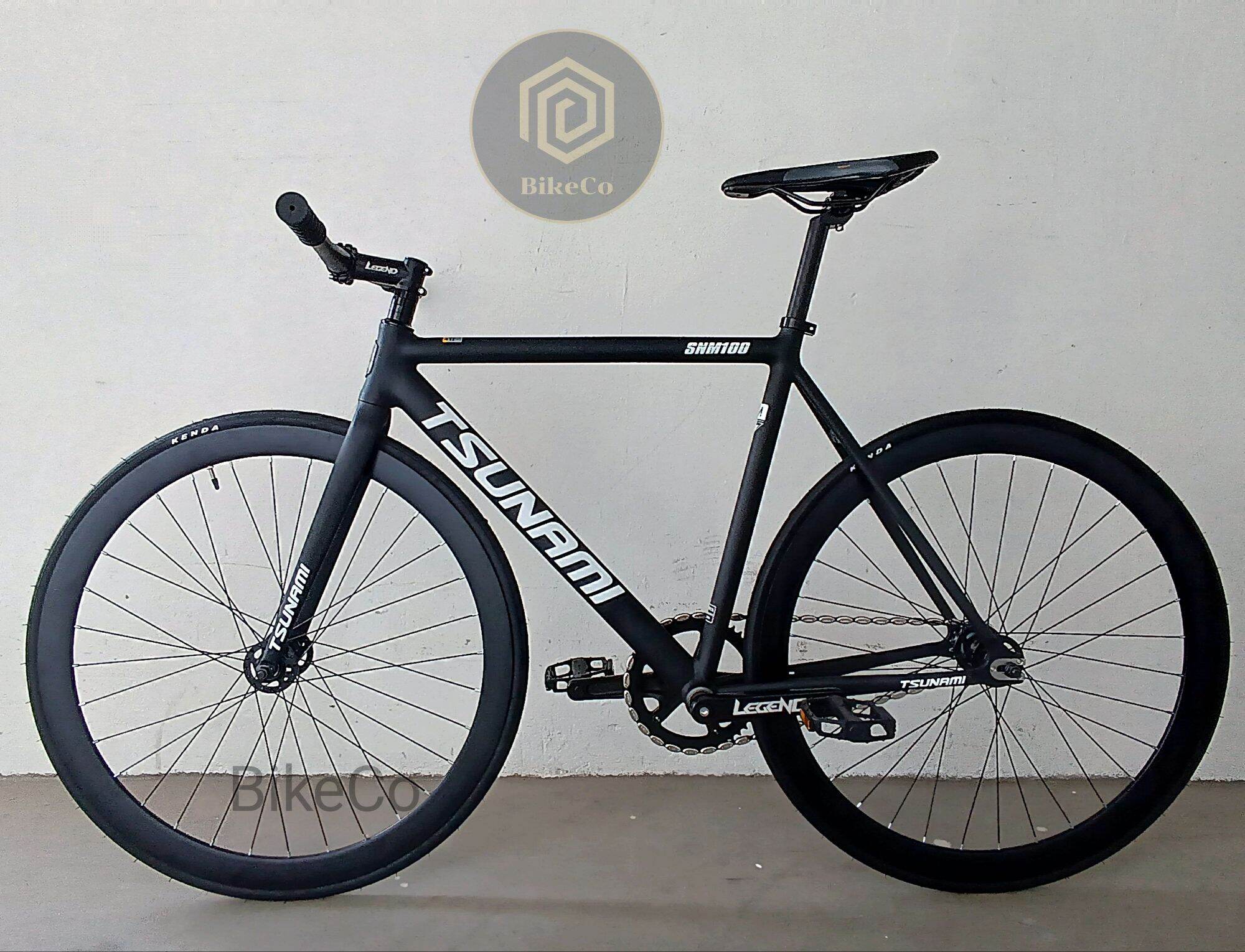 TSUNAMI SNM-100 Fixie | Fixed Gear Bicycle 40mm Aero Deep Profile
