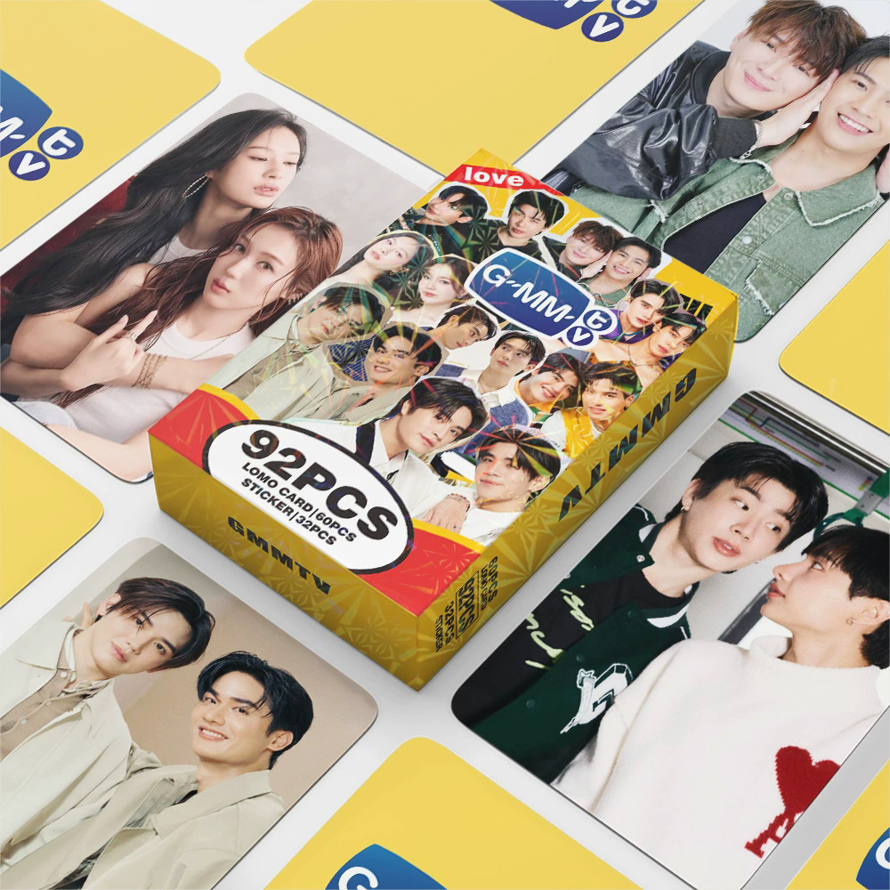 92 Pcs/Set GMMTV Series Laser Lomo Card OffGun EarthMix JoongDunk HD Photocard With Stickers Fans Gift
