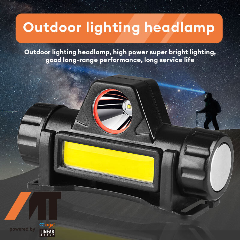 Đèn pin đội đầu Đèn pin siêu sáng 5 bóng LED cao cấp ánh sáng mạnh chiếu sáng rộng