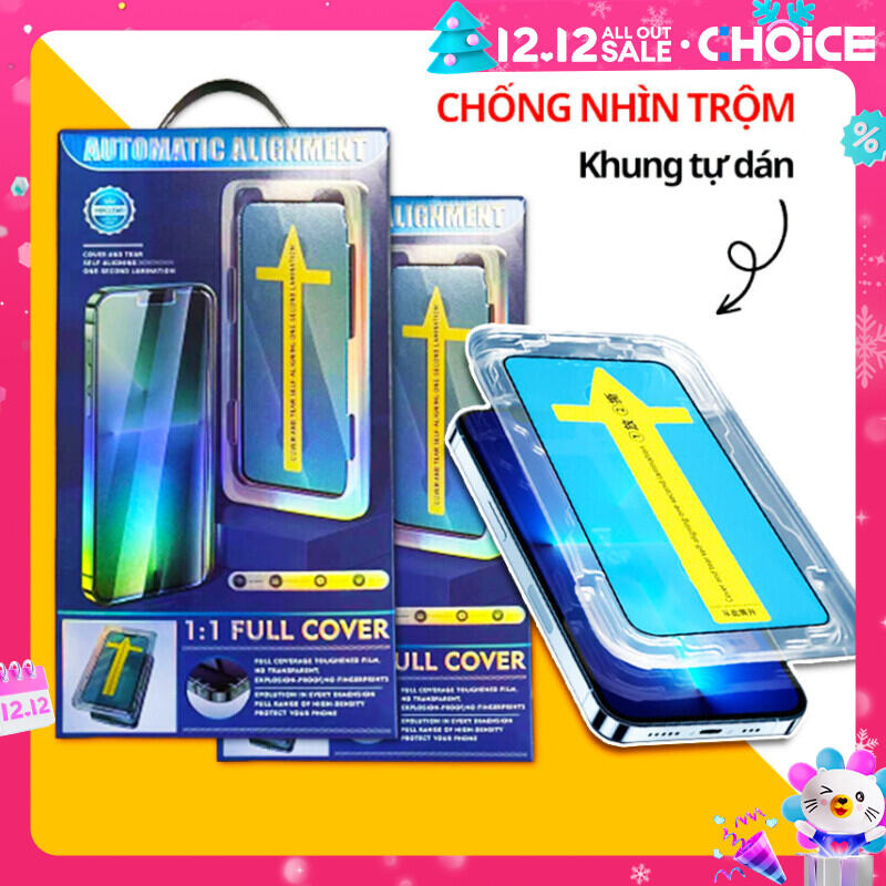 Kính cường lực iPhone tự dán GLASS chống nhìn trộm cho iPhone X/XS/XR/Xsmax/11/11pro/11promax/13promax/14plus/15promax