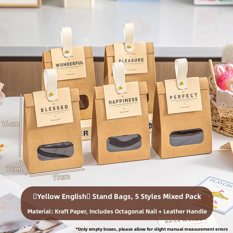 Window Handheld Gift Bag for Candies and Cookies