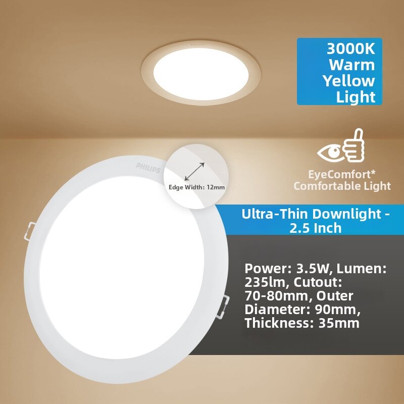 Philips | Ceiling Recessed LED Downlight Circular New Copper Finish