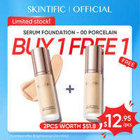 [Buy 1 Free 1] SKINTIFIC Cover All Perfect Cushion / Foundation - High Coverage Poreless Flawless Foundation