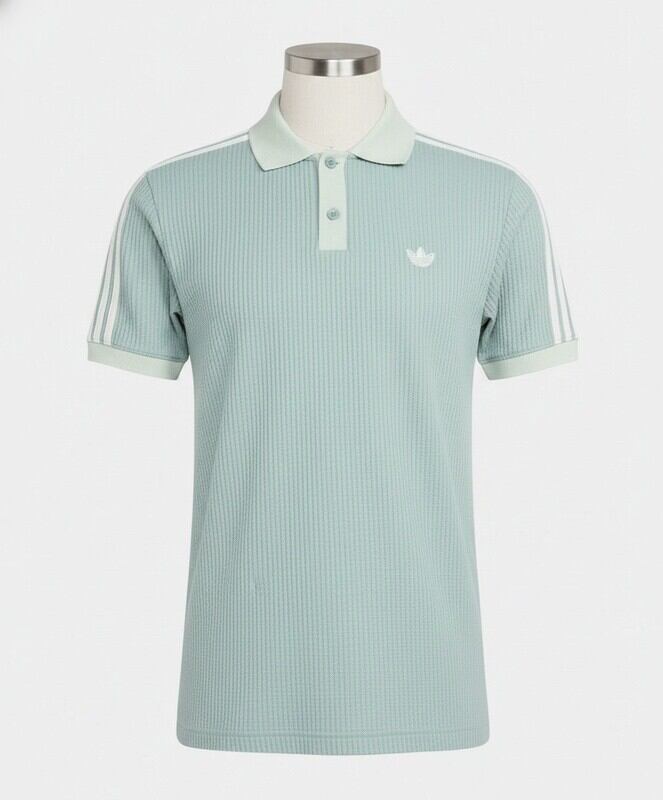 adidas | Adidas Waffle Knit Polo Shirt Wonder Sage Kx1231 | Lazada