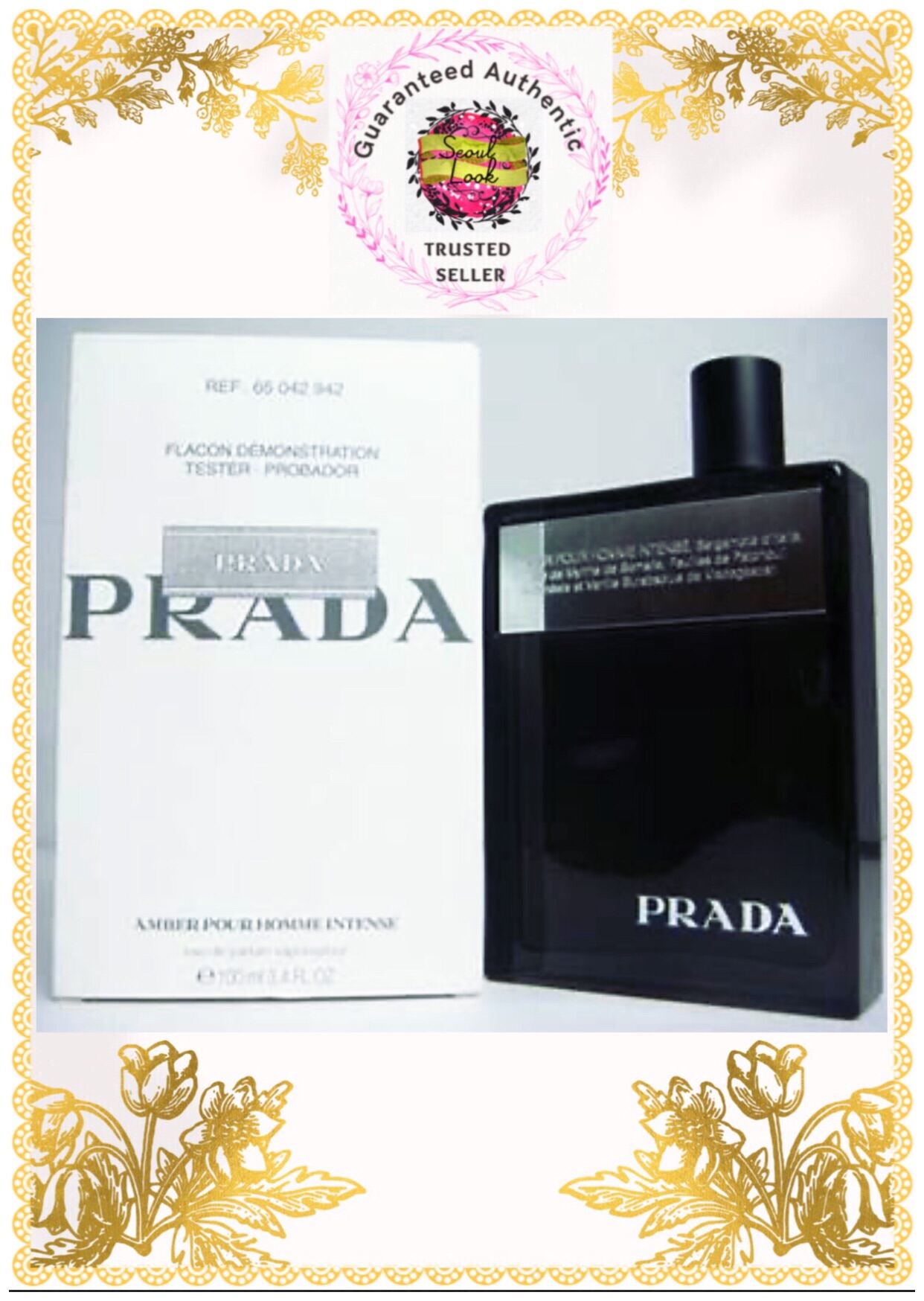 PRADA AMBER プールオム インテンス EDP 100ml Prada Amber Intense by Prada 100ml EDP — Perfume NZ