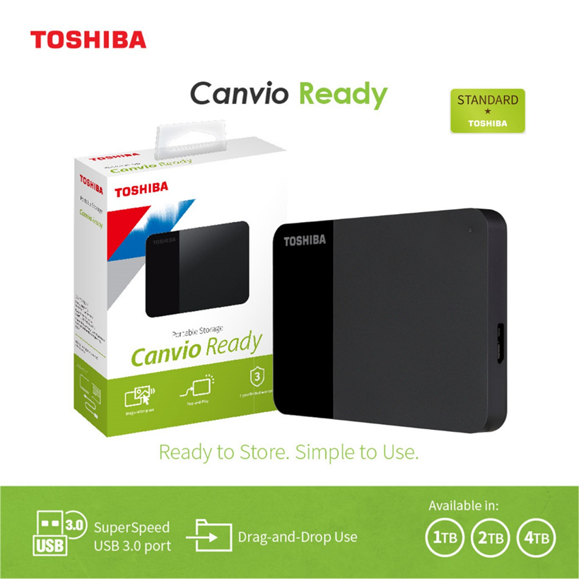 Toshiba Canvio Ready USB 3.0 External Hard Drive, Portable and Easy to Use ราคา 3,860 บาท*ส่งฟรี