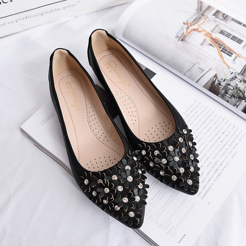 Single-Layer Shoes Women's 2021 Spring Loafers Women's Low-Cut Soft ...
