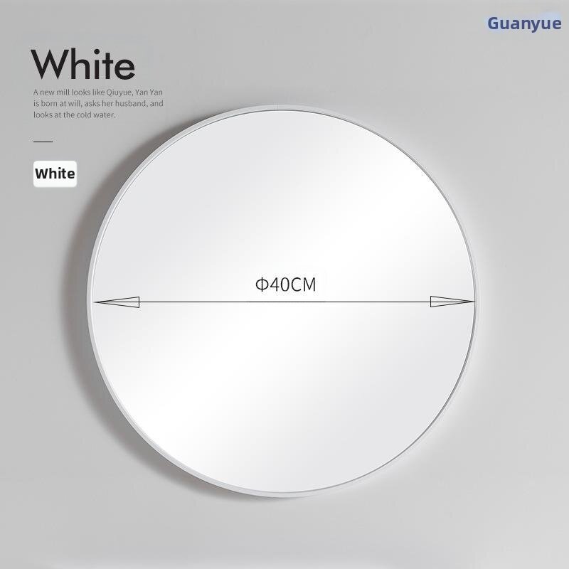 Defasilk | Scandinavian Modern Circular Wall-Mounted Bathroom Mirror