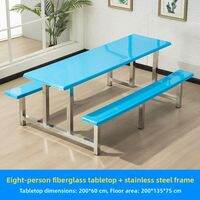 AYIJIE | Integrated Stainless Steel Dining Hall Table
