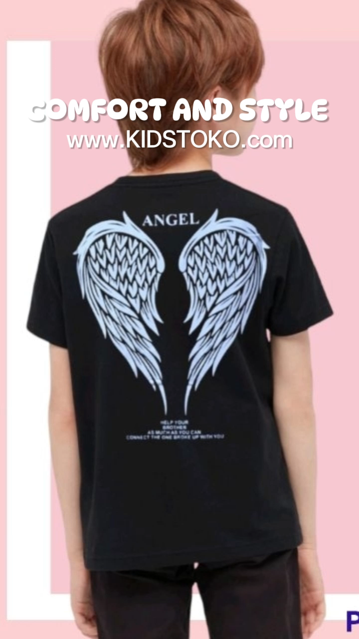 KAOS SAYAP ANAK ANAK /ATASAN ANAK ANAK TERBARU UMUR 5TAHUN SAMPAI 14 TAHUN