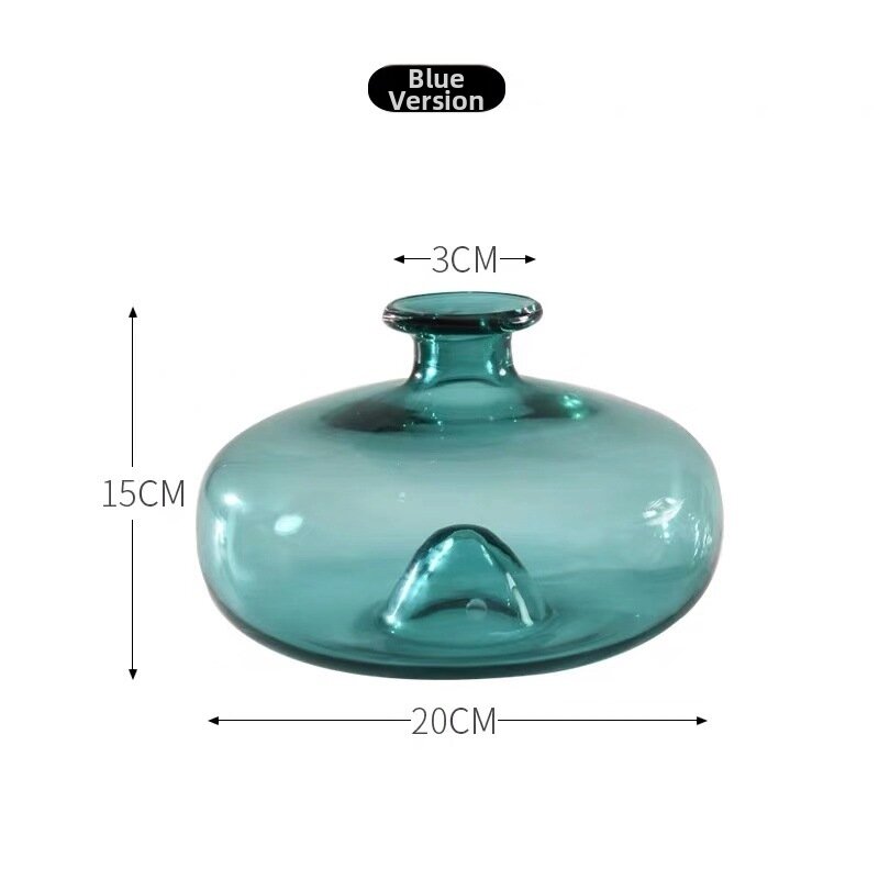 Luxury Decorative Blue Round Vase