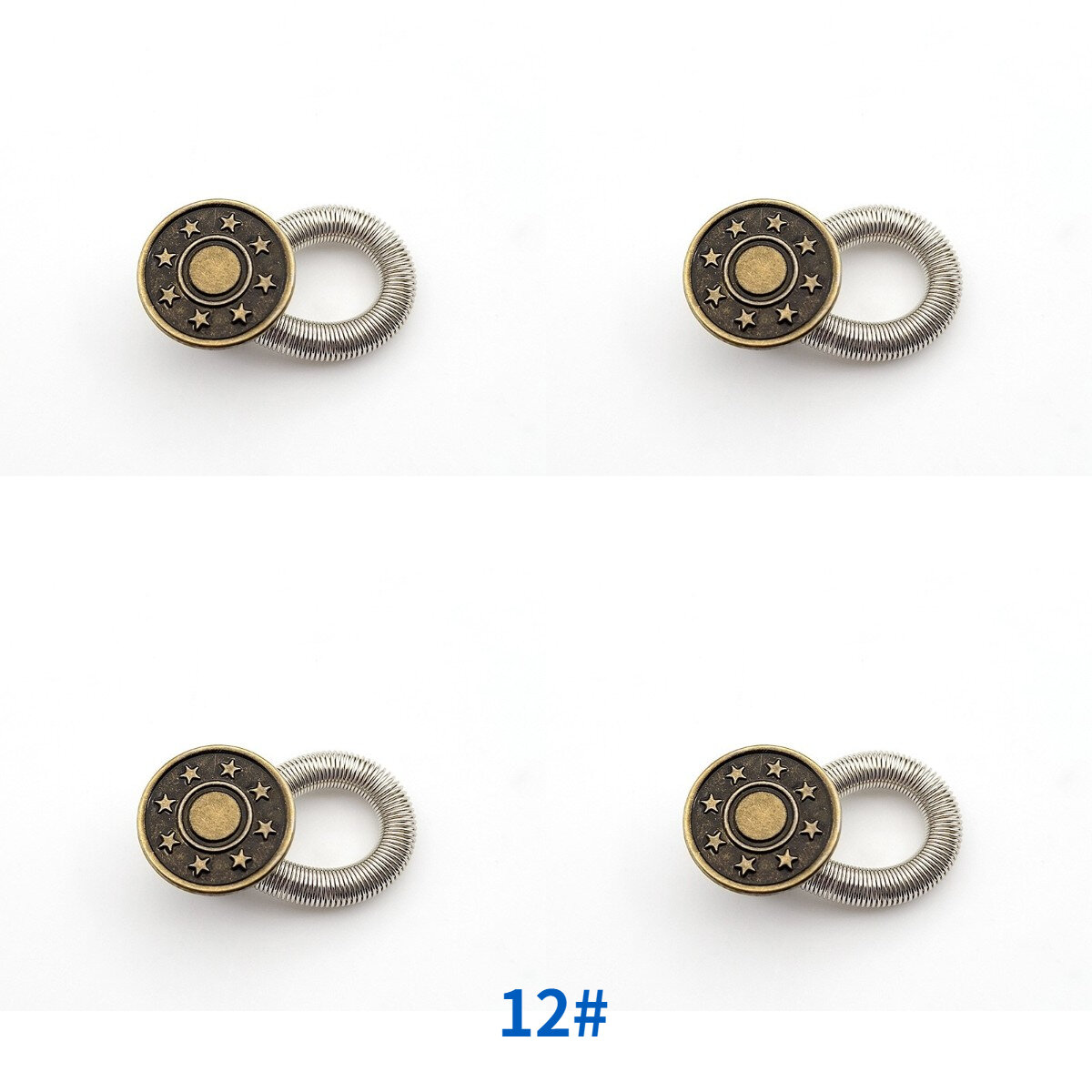1/4/8pcs Detachable Jeans Waist Adjustment Buckle Metal Button Extender for DIY Pants Jeans Free Sewing Waist Extenders Buttons