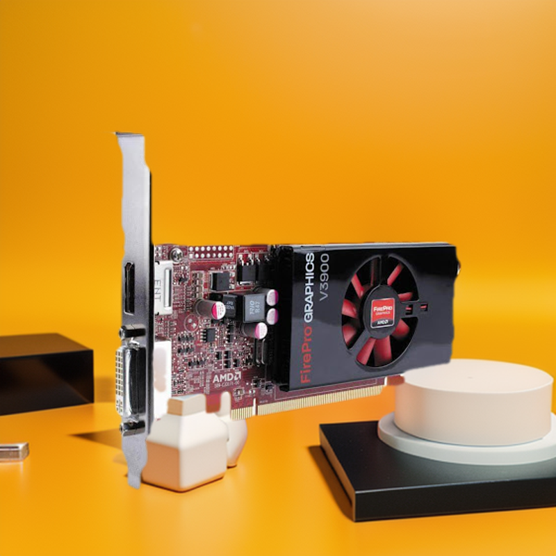 AMD FirePro V3900 1GB DDR3 128 bit DP/DVI-I PCI-Express Graphics Card. 