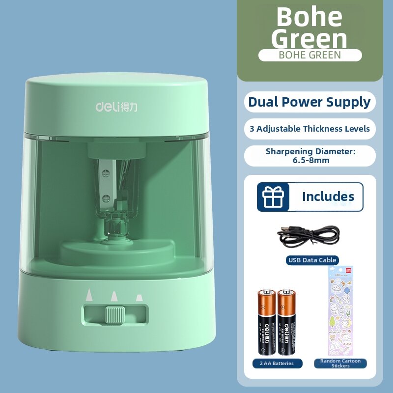 deli | Automatic Pencil Sharpener Electric Pencil Cutter