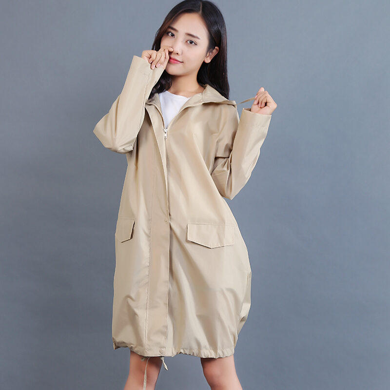 waterproof trench raincoat