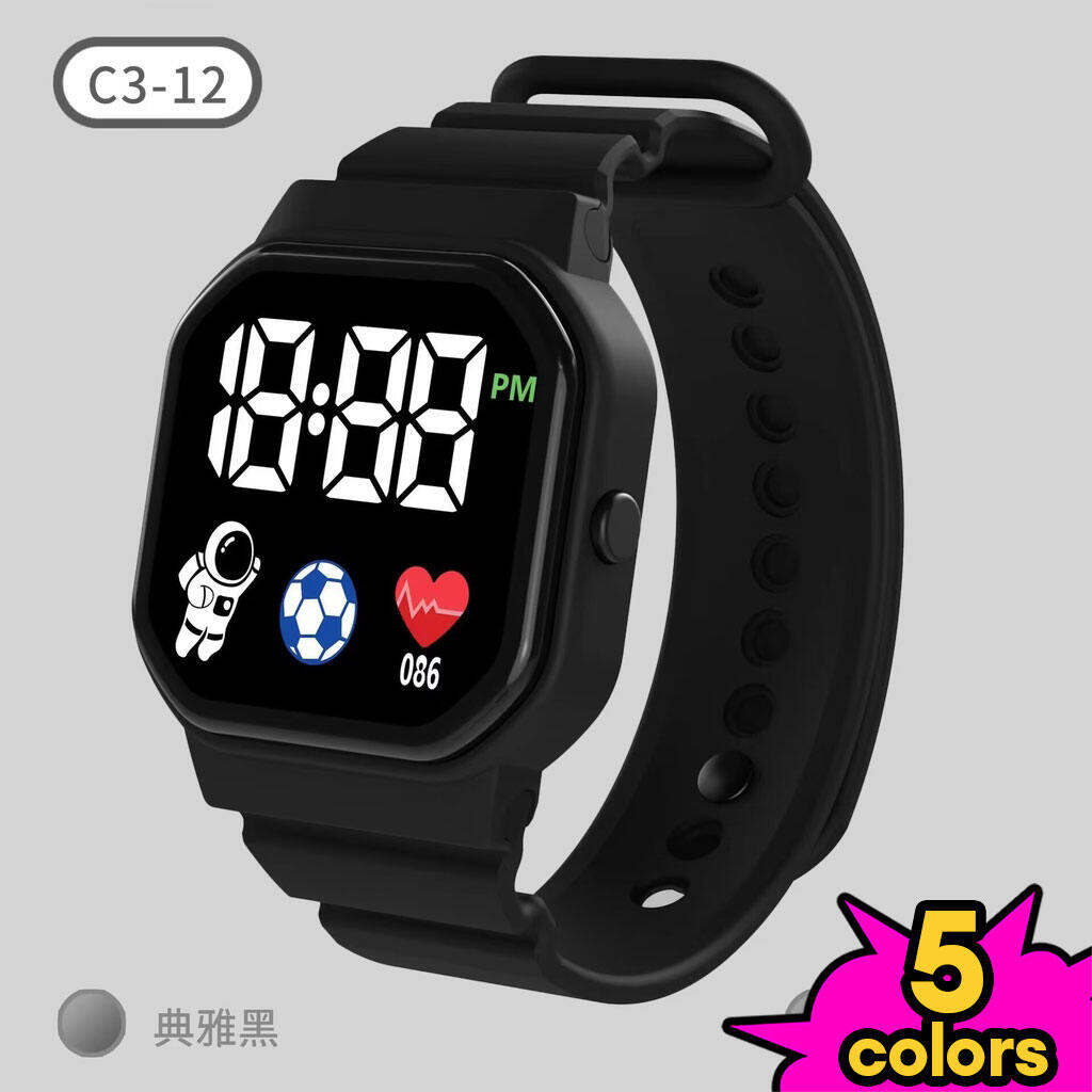 Korean Waterproof Smart Watch for Students, Unisex, Sporty Style