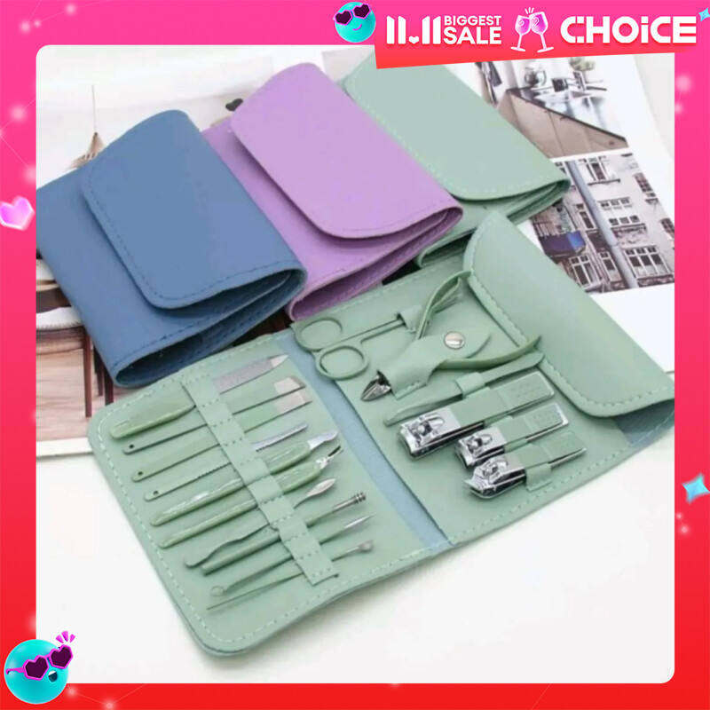 Bộ Kìm Cắt Móng Tay 16 Món Dạng Ví Dụng Cụ Làm Đẹp Tại Chỗ Kìm Cắt Móng Kìm Làm Đẹp Móng Tay Dao Cắt Móng Chân Dao Cắt Da Chết