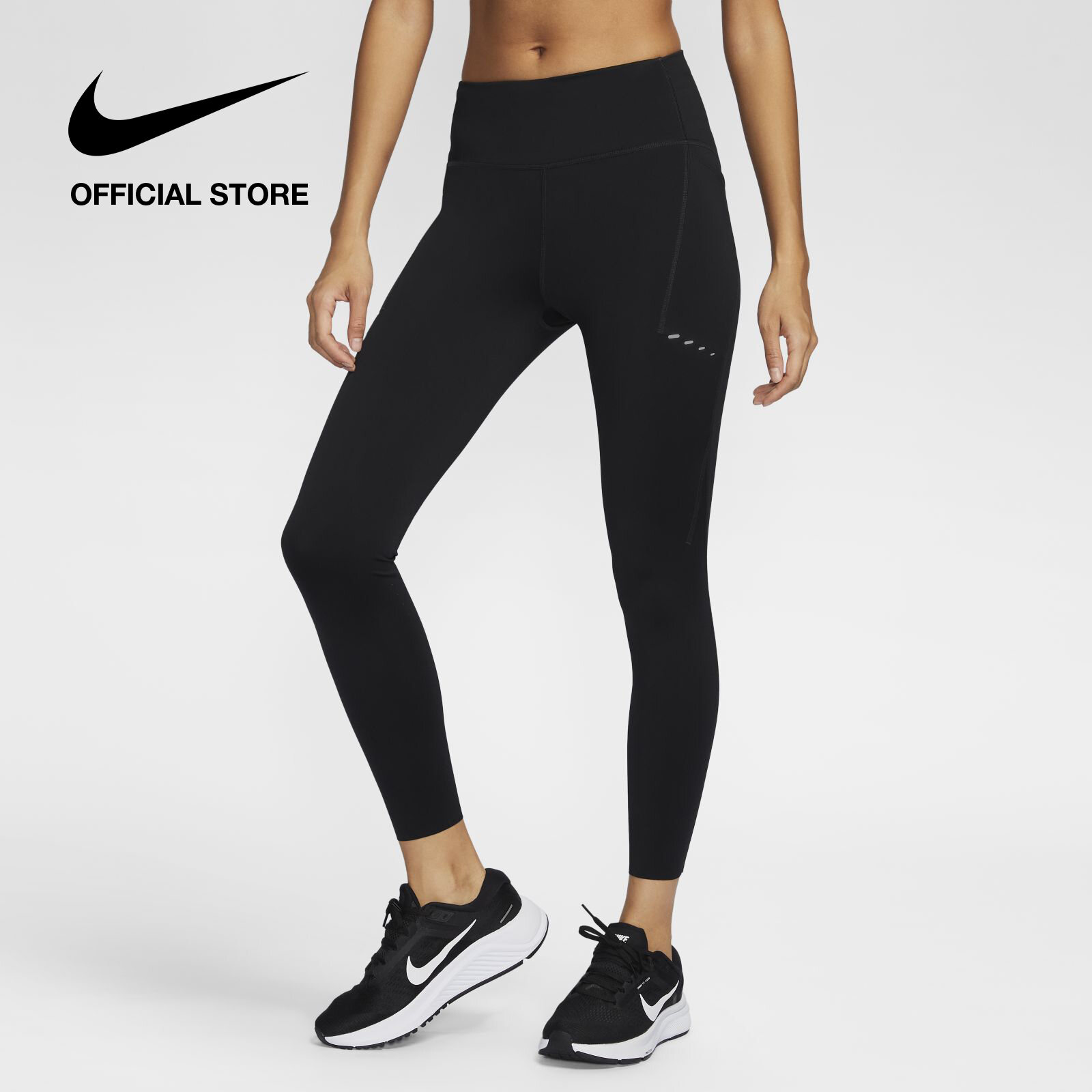 Quần legging nữ Nike Womens Swift High-Waisted 7/8 Runnings Leggings with Pockets - Black