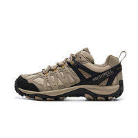 Merrell | Waterproof Breathable Hiking Shoes Men Trail Running Shoes Shock Absorption Abrasion Resistant Sole Round Head Design