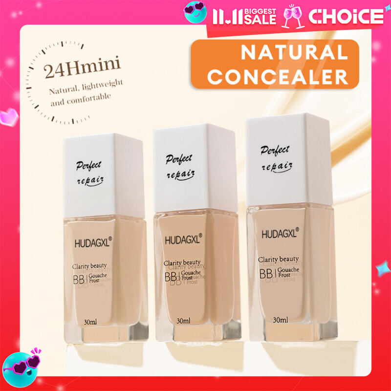 HUDAGXL NEW 30ml Foundation Matte Long Wear Concealer Oil Control Brighten Liquid Foundation Cream Professional Makeup