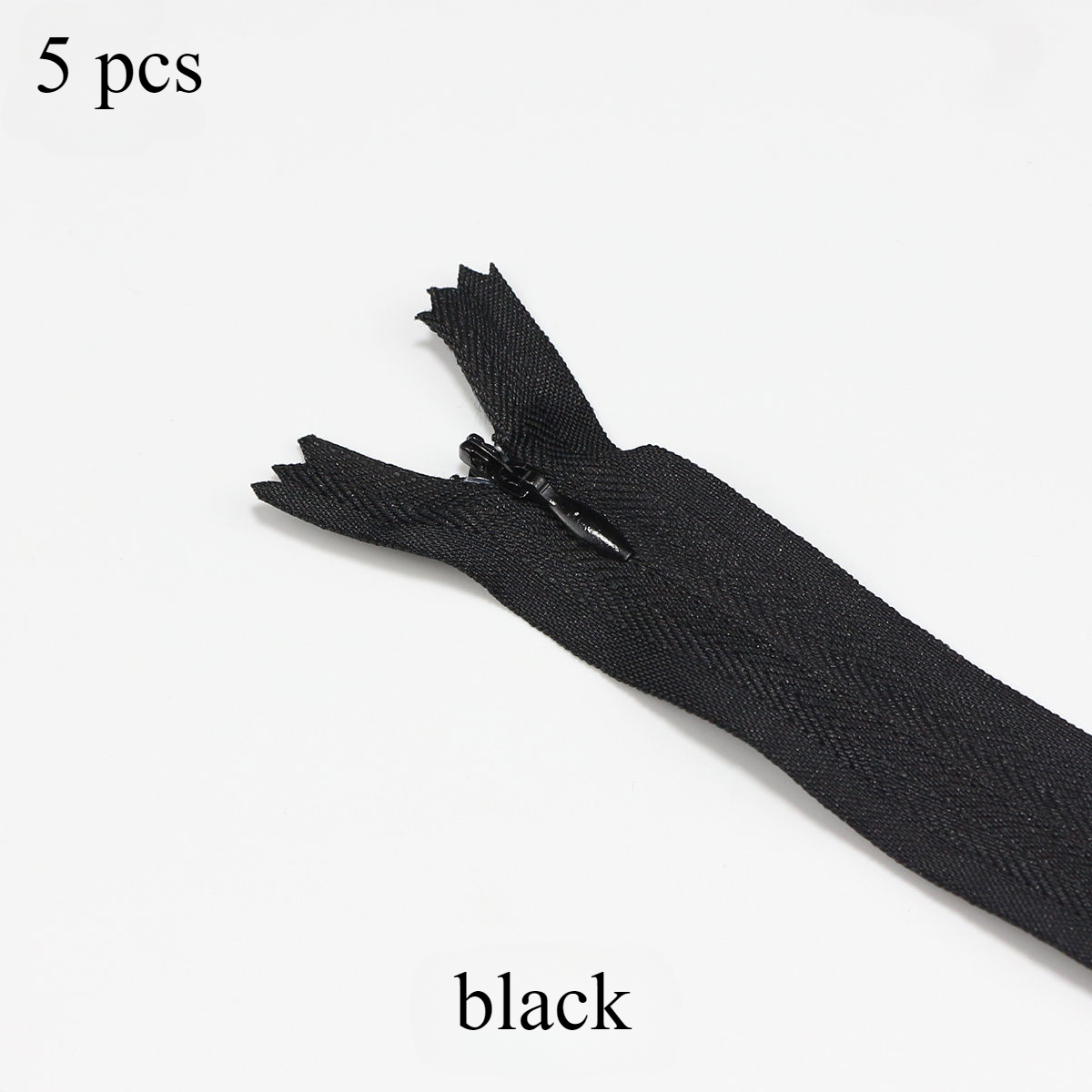 5 pcs 18cm-60cm Invisible zippers - various colors suitable for premium hidden zipper dresses pants shirts pockets etc