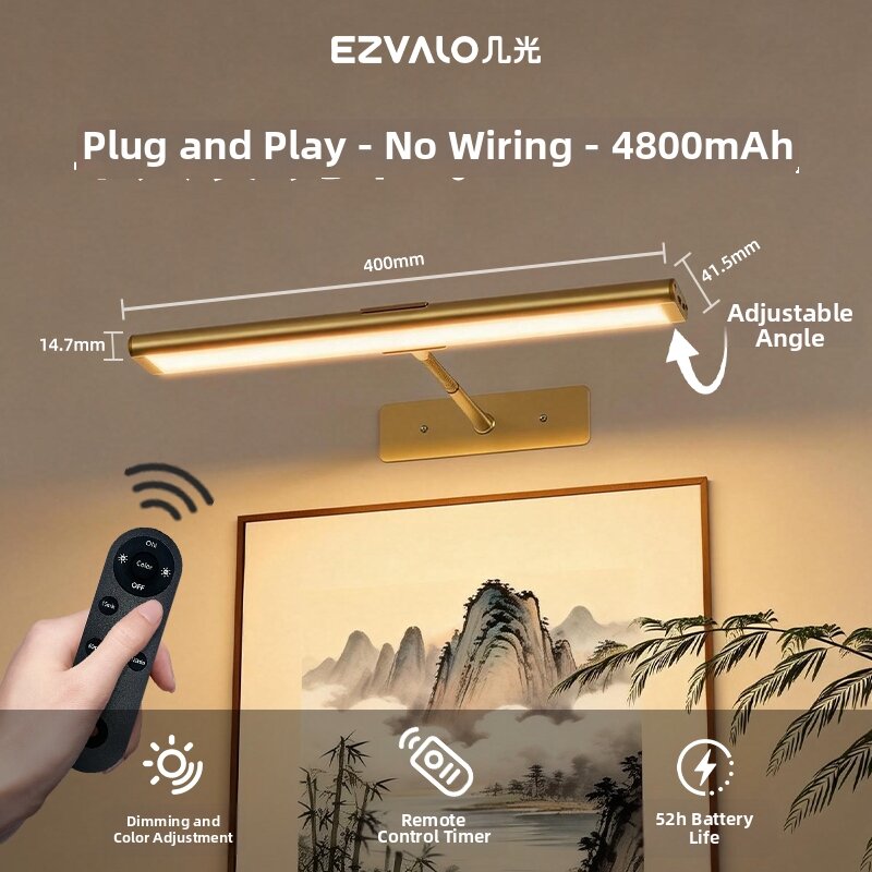 EZVALO | Remote Controlled No-drilling Wireless Wall Light for Photo Display