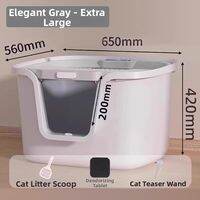 SHENJINGMAO | Large Enclosed Litter Box Anti-Spray