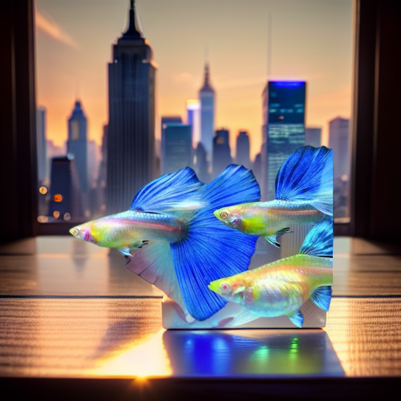 Guppy-Blue topaz (1 cặp trống-mái)