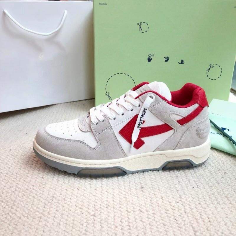 Off-White Thick-Heeled Casual Sports Shoes Unisex Fashionable Leisure Sneakers Luxury Women's Flat Footwear round Toe Mesh Inner · v10