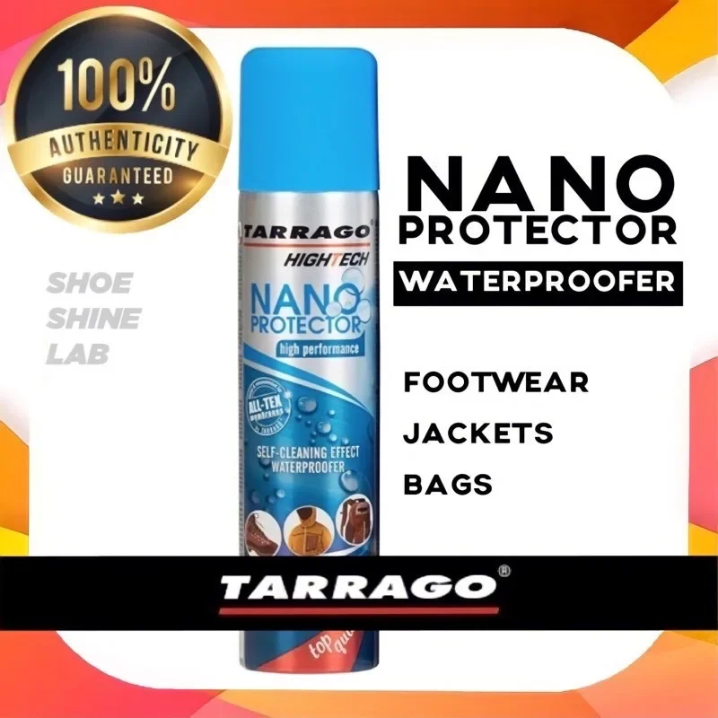 TARRAGO, Nano Protector Waterproof Spray Self-Cleaning Waterproofer, 250ml (SHOE SHINE LAB - Singapore Instock - Shoe Care)